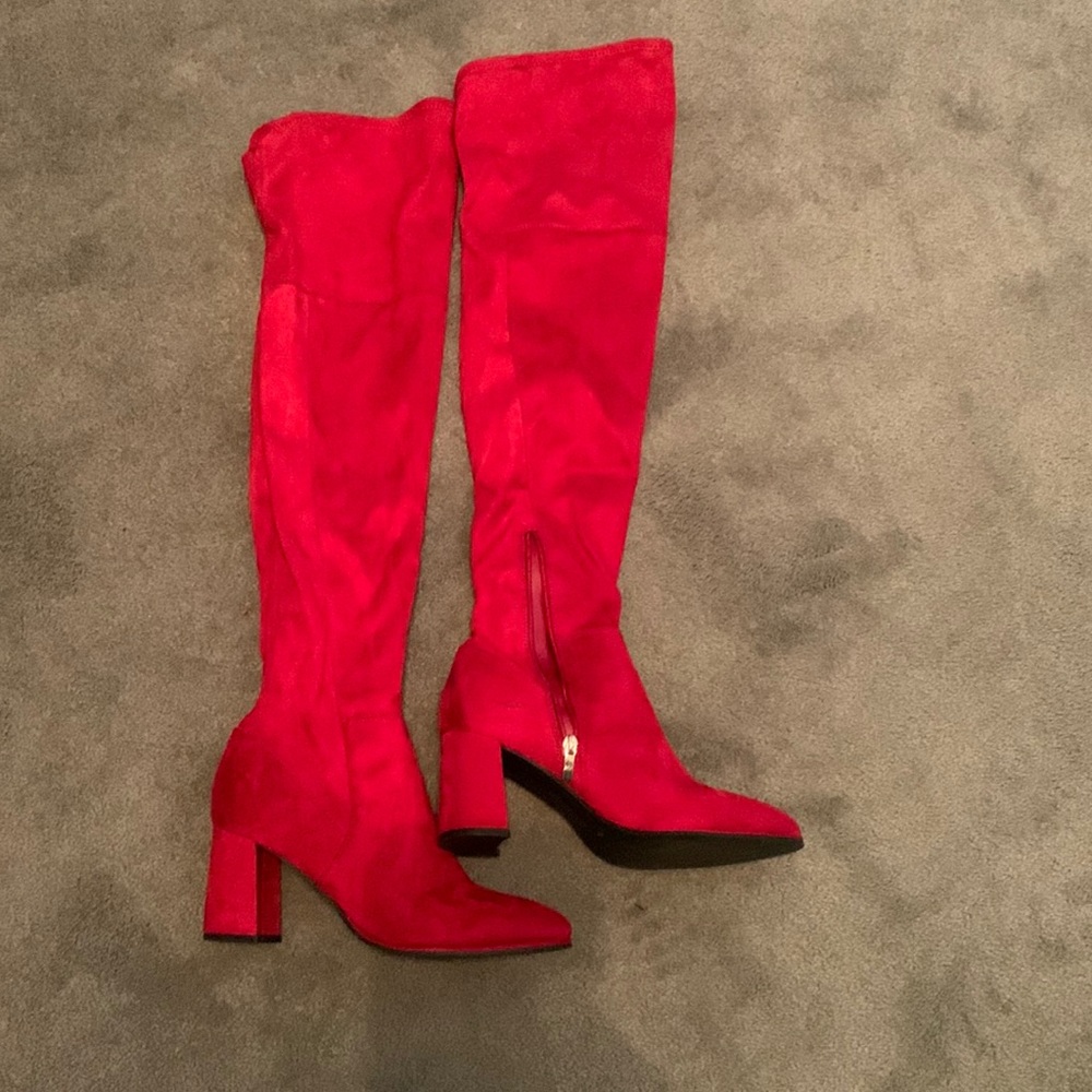 Marc Fisher Darton over the knee faux suede boots 9.5W